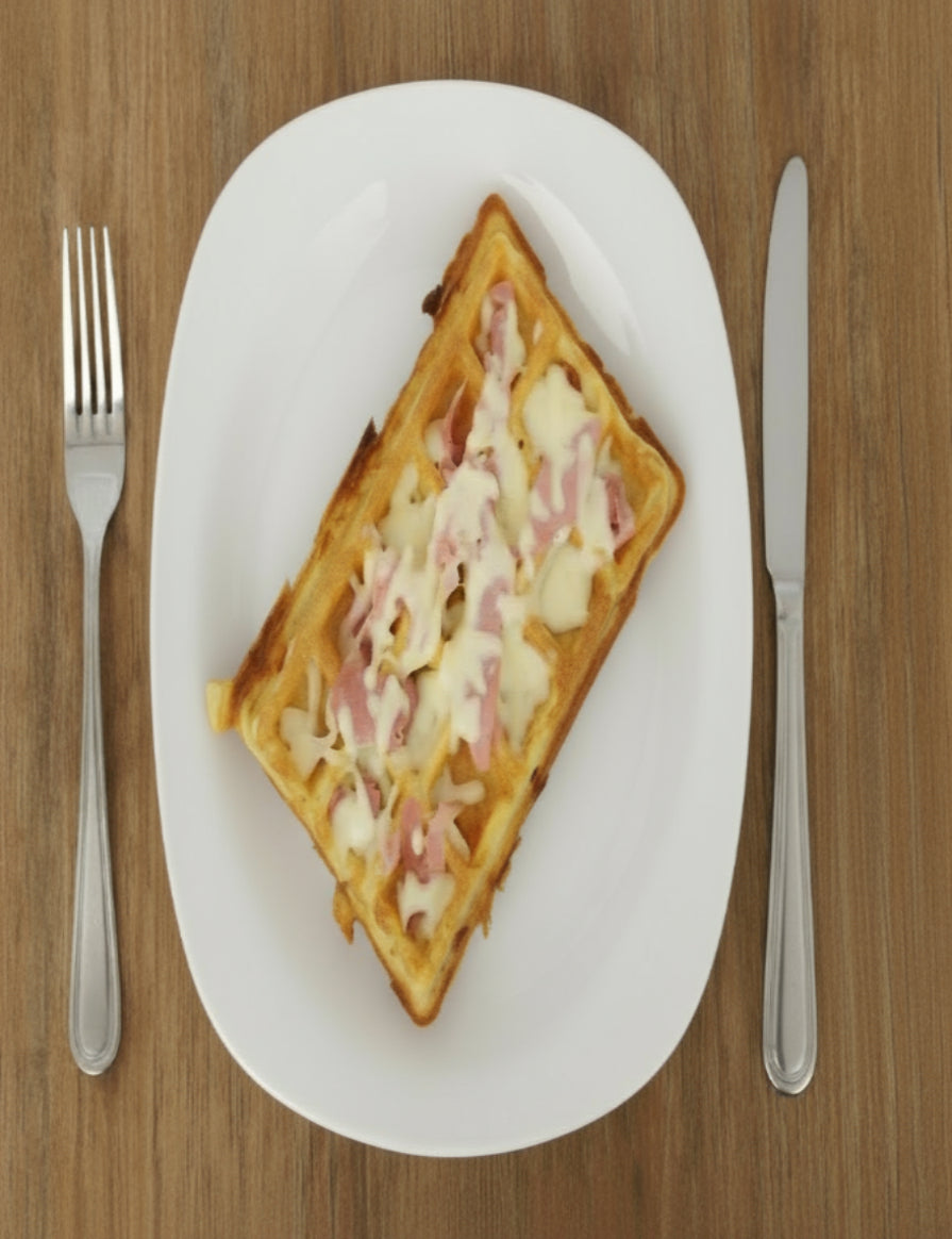 Gaufre jambon blanc