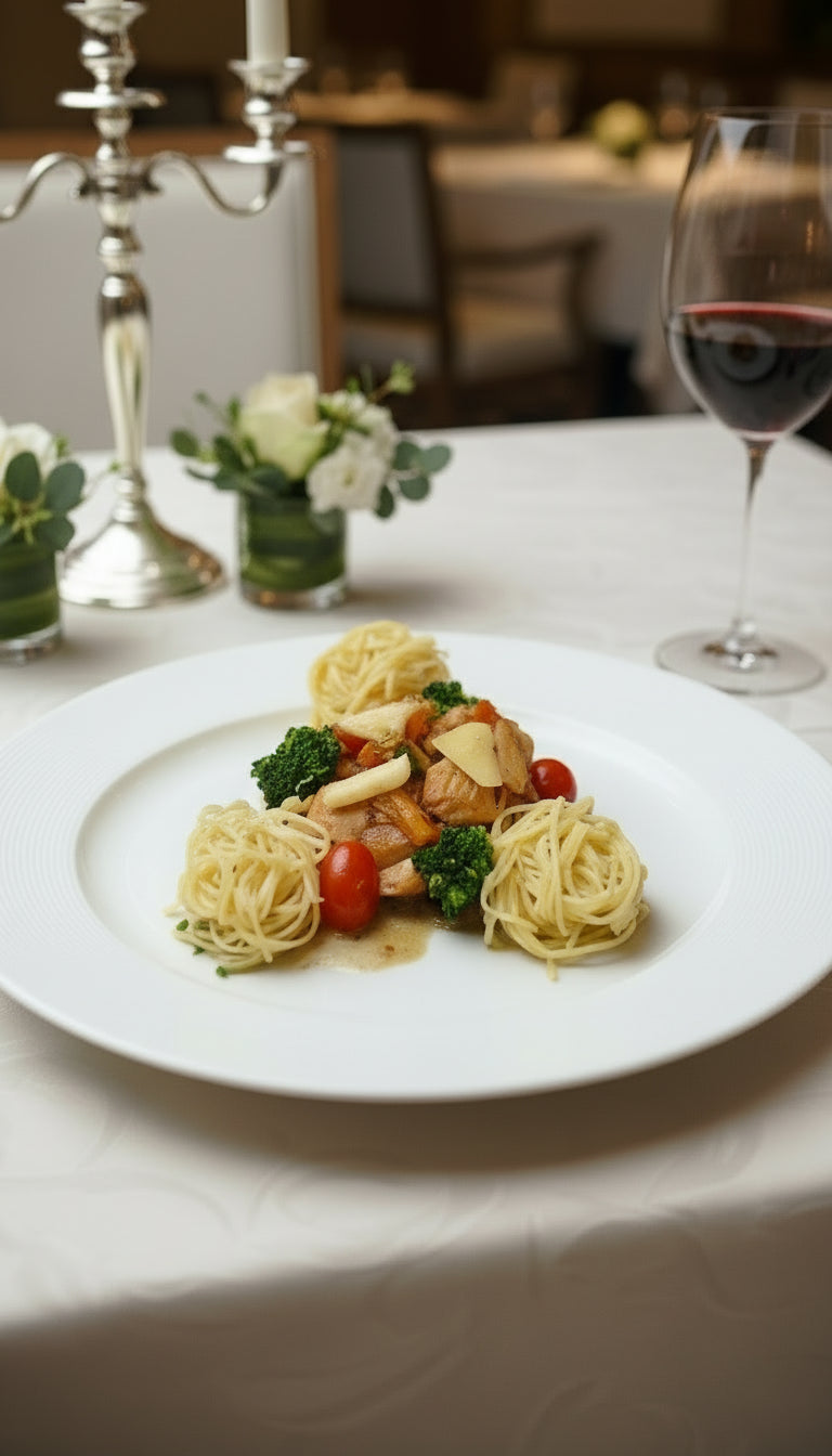 Poulet à l'ananas et ses légumes