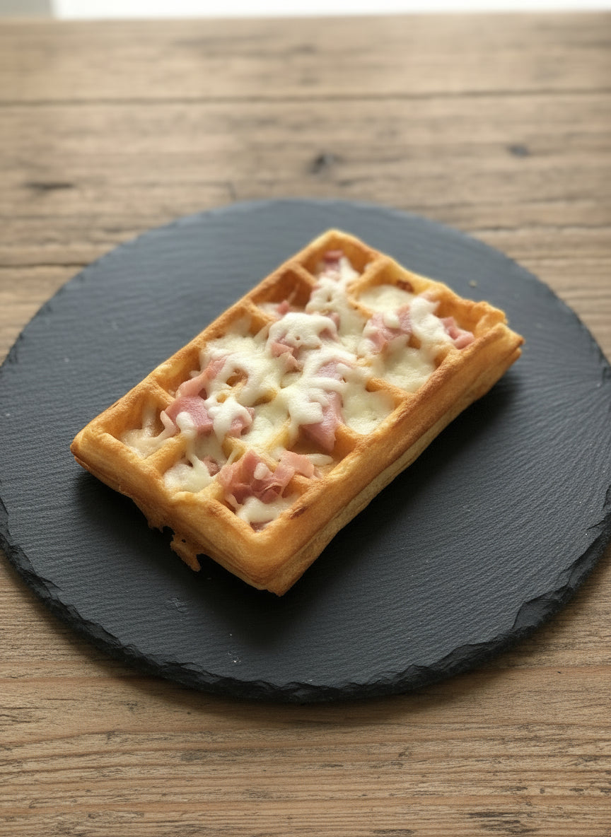 Gaufre jambon cru