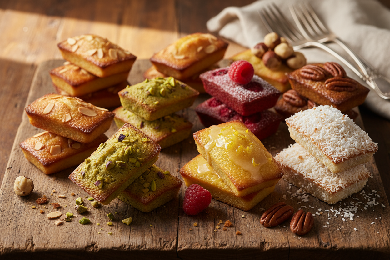 Financiers artisanaux - vue rapprochée